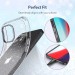 Силиконов калъф кейс ESR Shimmer за iPhone 12 / iPhone 12 Pro, Прозрачен с брокат 4