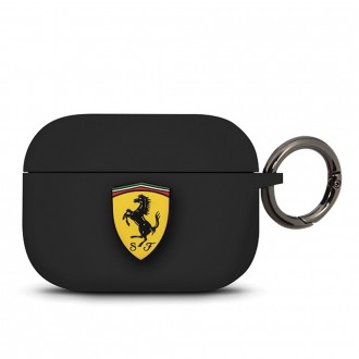 Силиконов калъф кейс FERRARI FEACAPSILGLBK за AirPods Pro, черен