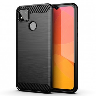 Силиконов калъф кейс Forecell Carbon за Xiaomi Redmi 10, черен