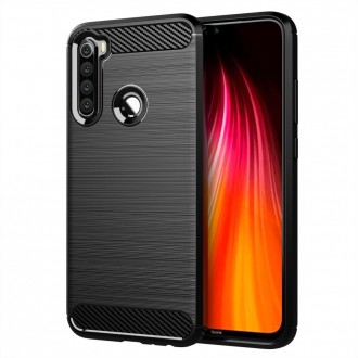 Силиконов калъф кейс Forecell Carbon за Xiaomi Redmi Note 7, черен