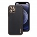 Силиконов калъф кейс Forecell LEATHER за Samsung S21, черен 3