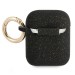 Силиконов калъф кейс Guess GUA2SGGEK cover black Silicone Glitter за Apple AirPods, Черен 1