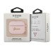 Силиконов калъф кейс Guess GUAPSSSI Silicone Vintage Script за Apple AirPods Pro, Розов 2