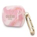 Силиконов калъф кейс Guess GUAPUNMP Marble Collection за Apple AirPods Pro, Розов 2