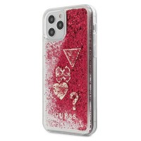 Силиконов калъф кейс Guess GUHCP12MGLHFLRA за iPhone 12 / iPhone 12 Pro, Червен