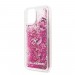 Силиконов калъф кейс Karl Lagerfeld KLHCN58ROPI iPhone 11 Pro rose gold hard case Glitter 3