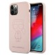 Силиконов калъф кейс Karl Lagerfeld KLHCP12MSILTTPI за iPhone 12 / iPhone 12 Pro, Розов