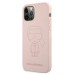Силиконов калъф кейс Karl Lagerfeld KLHCP12MSILTTPI за iPhone 12 / iPhone 12 Pro, Розов 1