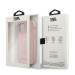 Силиконов калъф кейс Karl Lagerfeld KLHCP12MSILTTPI за iPhone 12 / iPhone 12 Pro, Розов 4