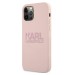 Силиконов калъф кейс Karl Lagerfeld KLHCP12MSTKLTLP за iPhone 12 / iPhone 12 Pro, Розов 1
