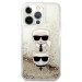 Силиконов калъф кейс Karl Lagerfeld KLHCP13LKICGLD iPhone 13 Pro, Gold Glitter Karl and Choupette  2