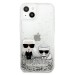 Силиконов калъф кейс Karl Lagerfeld KLHCP13SGKCS iPhone 13 Mini,  silver hardcase Liquid Glitter Karl&Choupette 2