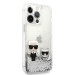 Силиконов калъф кейс Karl Lagerfeld KLHCP13XGKCS iPhone 13 Pro Max, Silver Glitter Karl and Choupette  3