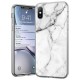 Силиконов калъф кейс Marble за Xiaomi Redmi Note 8 Pro ,Бял