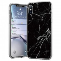 Силиконов калъф кейс Marble за Xiaomi Redmi Note 8 Pro ,Черен