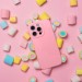 Силиконов калъф кейс Pasel Shine за iPhone 16, Розов 3