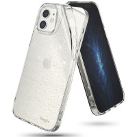 Силиконов калъф кейс Ringke Air GLITTER, За iPhone 12 mini, Прозрачен 