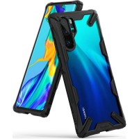 Силиконов калъф кейс Ringke FUSION X ,За Huawei P30 Pro ,черен 