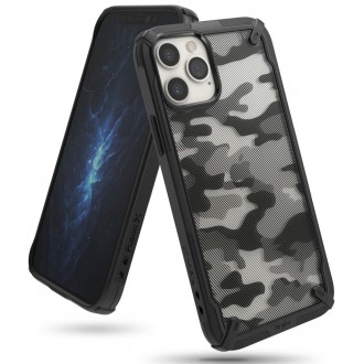 Силиконов калъф кейс Ringke FUSION X, За iPhone 12 / iPhone 12 Pro, Черен Camo