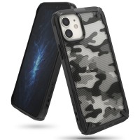 Силиконов калъф кейс Ringke FUSION X ,За iPhone 12 Mini, черен Camo