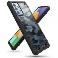 Силиконов калъф кейс Ringke FUSION X, За Samsung A52 / A52s ,черен Camo