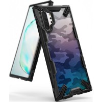 Силиконов калъф кейс Ringke FUSION X ,За Samsung Note 10 Plus ,черен Army