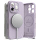 Силиконов калъф кейс Ringke Silicone Magnetic MagSafe, За iPhone 16 Pro, Light Purple