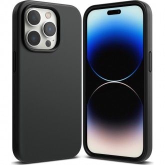 Силиконов калъф кейс Ringke Silicone, За iPhone 14 Pro, Черен