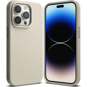 Силиконов калъф кейс Ringke Silicone, За iPhone 14 Pro, Stone	