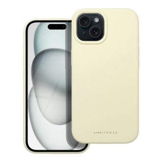 Силиконов калъф кейс ROAR case CLOUD SKIN за iPhone 15, Жълт