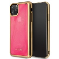 Силиконов калъф кейс с течен гел Guess GUHCN58GLTRPI iPhone 11 Pro ,розов