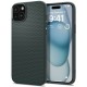 Силиконов калъф кейс Spigen Liquid Air Apple iPhone 15, Abyss Green
