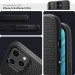 Силиконов калъф кейс Spigen Liquid Air за iPhone 12 / iPhone 12 Pro, черен 10