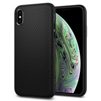 Силиконов калъф кейс Spigen Liquid Air за iPhone XS MaX ,черен