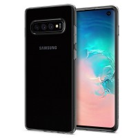 Силиконов калъф кейс Spigen Liquid Crystal Galaxy S10 Crystal Clear - прозрачен