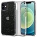 Силиконов калъф кейс Spigen Liquid Crystal Glitter за iPhone 12 mini, прозрачен 1