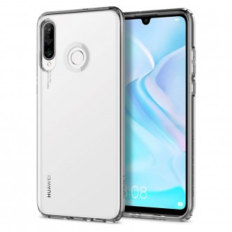 Силиконов калъф кейс Spigen Liquid Crystal Huawei P30 Lite, прозрачен