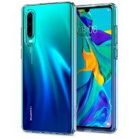 Силиконов калъф кейс Spigen Liquid Crystal Huawei P30, прозрачен