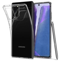 Силиконов калъф кейс Spigen Liquid Crystal за Samsung Note 20 ,прозрачен