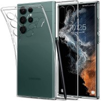 Силиконов калъф кейс Spigen Liquid Crystal за Samsung S22 Ultra, прозрачен