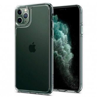 Силиконов калъф кейс Spigen Quartz Hybrit Crystal Clear за iPhone 11 Pro прозрачен