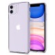 Силиконов калъф кейс Spigen Quartz Hybrit Crystal Clear за iPhone 11 прозрачен