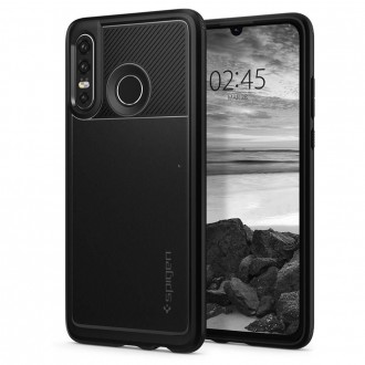 Силиконов калъф кейс Spigen Rugged Armor Huawei P30 Lite Black