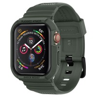 Силиконов калъф кейс Spigen Rugged Armor ”PRO” за Apple Watch 4 (44MM) Military Green 