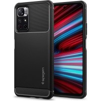Силиконов калъф кейс Spigen Rugged Armor Xiaomi 11T 5G/Pro, Matte Black