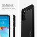 Силиконов калъф кейс Spigen Rugged Armor за Huawei P40 ,черен 1