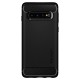 Силиконов калъф кейс Spigen Rugged Armor за Samsung S10 Plus черен мат