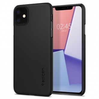 Силиконов калъф кейс Spigen Thin Fit iPhone 11 черен