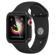 Силиконов калъф кейс Spigen Tough Armor 2 за Apple iWatch 3 / 2 / 1 , 42mm , противоудърен, двойно подсилен, черен матов