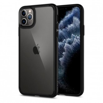 Силиконов калъф кейс Spigen Ultra Hybrid за iPhone 11 Pro ,Matte черен